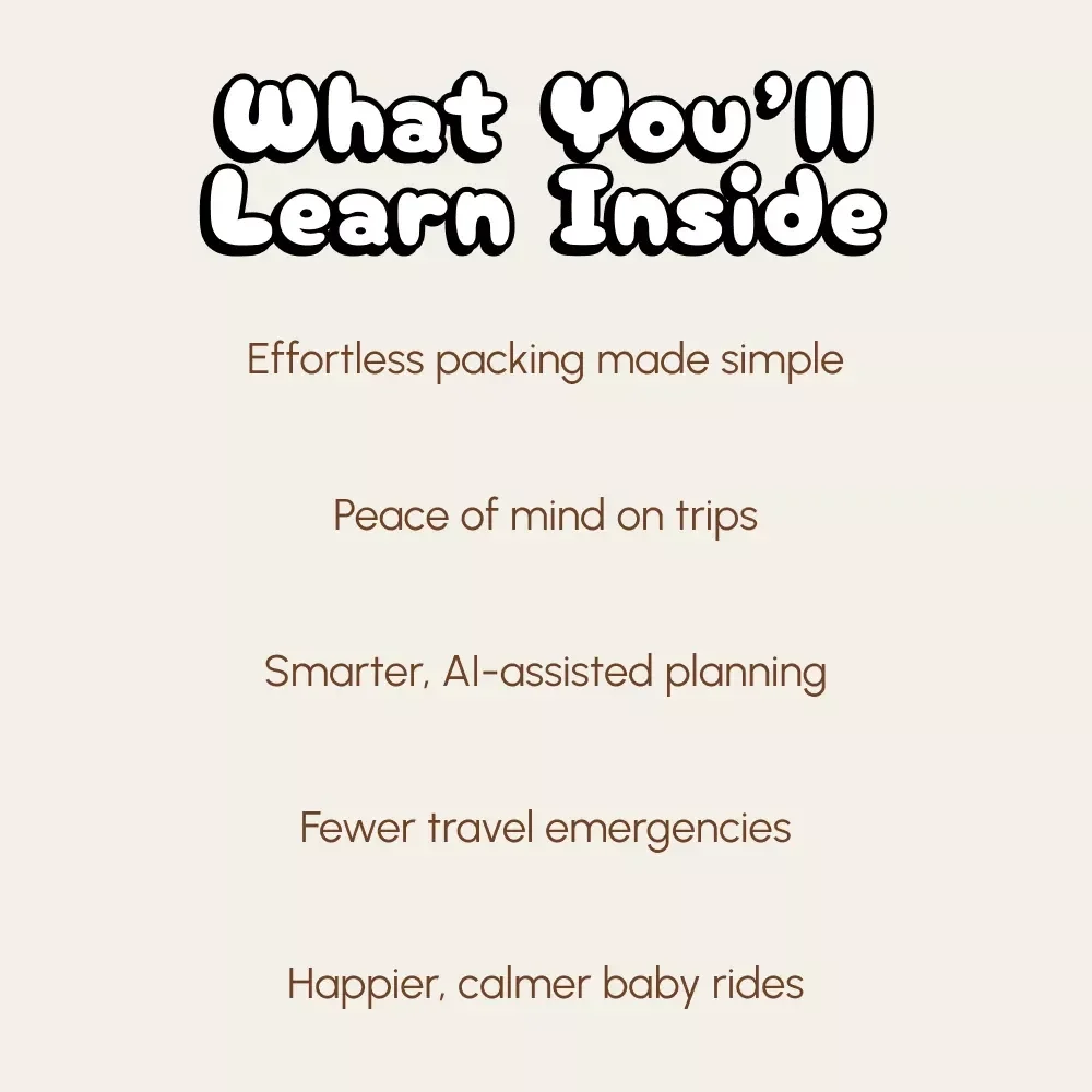 Baby on Board: The Ultimate Car Survival Kit for Parents | Printable eBook Guide | What to Pack in Baby Car Survival Kit | New Parent Travel Essentials