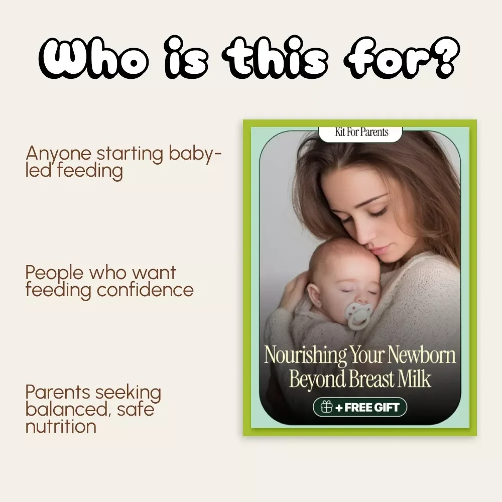 Nourishing Your Newborn Beyond Breast Milk | Digital Baby Feeding Guide for New Parents | Learn what to feed newborn aside from breast milk with safe first foods, routines & expert tips