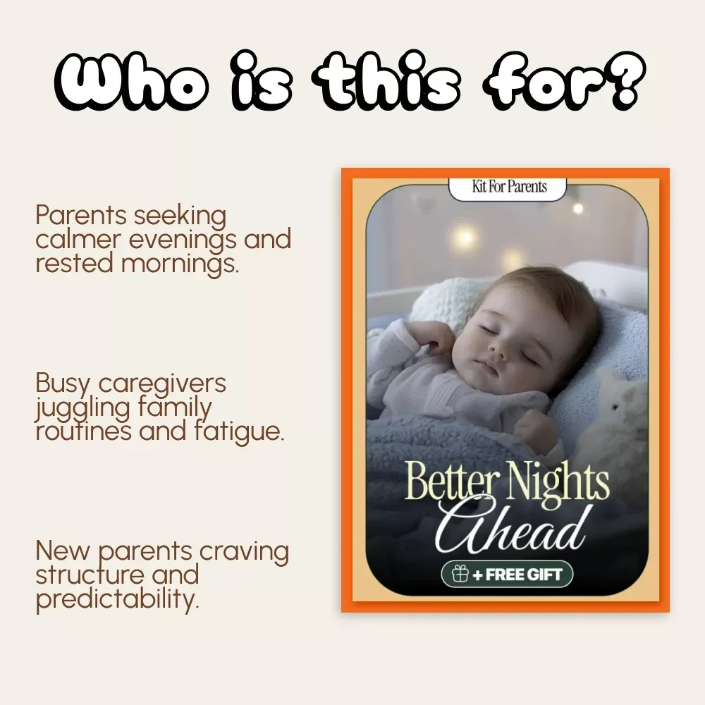 Better Nights Ahead | Printable Sleep Guide for Parents | How to Fix Inconsistent Sleep Schedule at Night | Family Sleep Routine Reset eBook