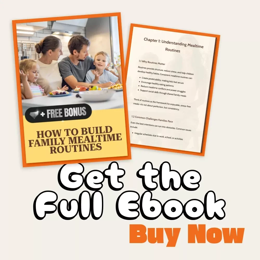 How to Build Happy Family Routines Ebook | A Parent's Guide on How to Create Mealtime Routines for a Peaceful Home