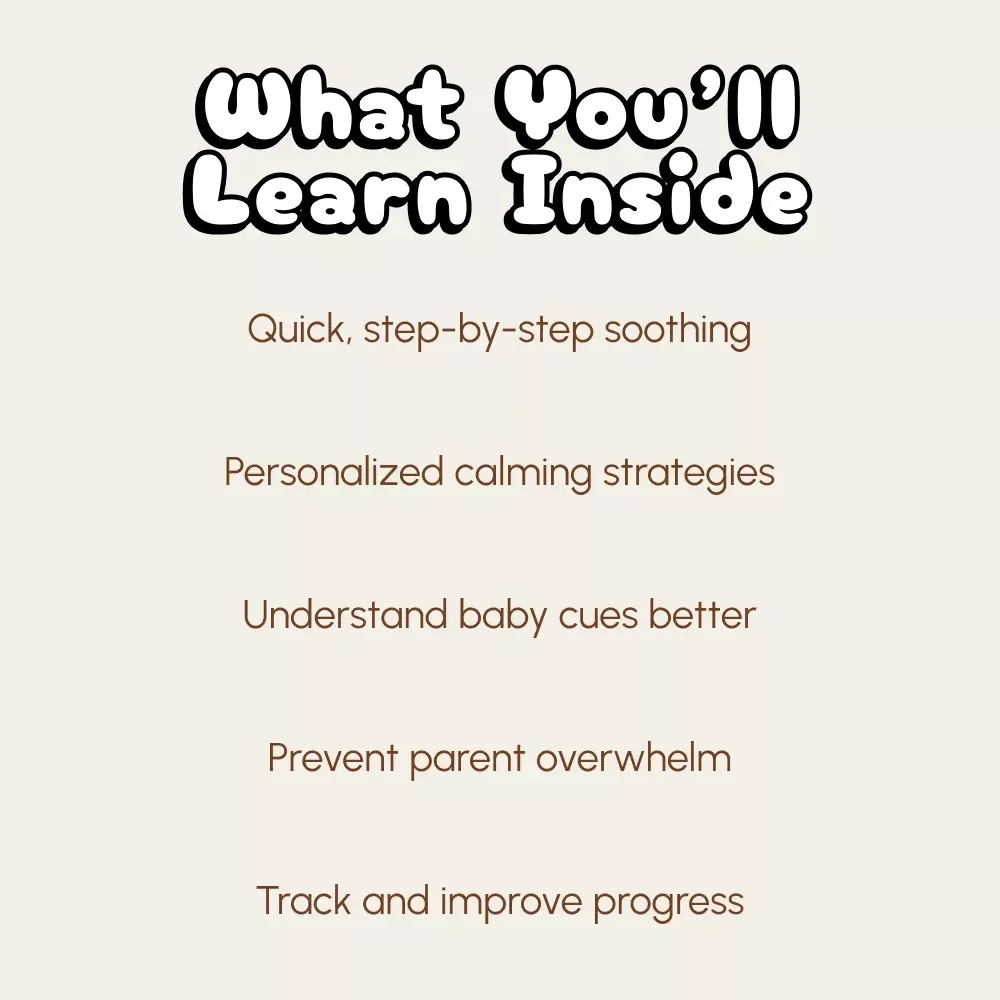 Crying Under Control: Calming Plan for Baby | Digital Parenting Guide for New Moms & Dads | Learn How to Create a Crying Plan, Understand Baby Cues & Soothe with Confidence
