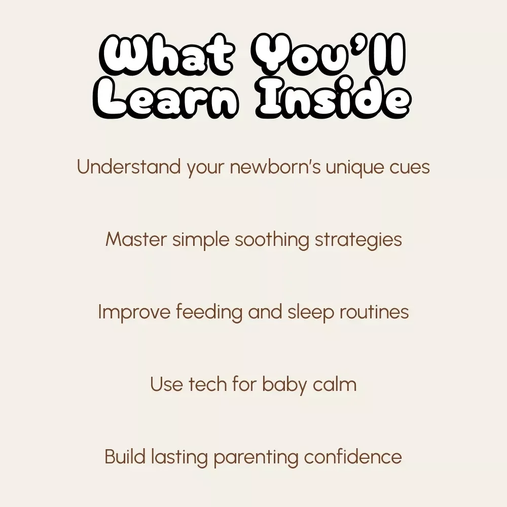 Calming Your Fussy Newborn | Gentle Parenting eBook for New Moms | How to Calm Newborn During Fussy Periods | Baby Soothing Guide & Proven Comfort Techniques