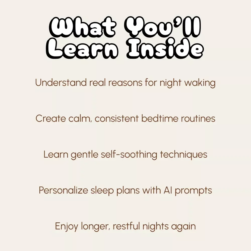 Sleep Through the Night | Baby Sleep Guide for Parents | Tips to Reduce Night Wakings in Babies | Gentle Soothing & AI Sleep Plan Prompts