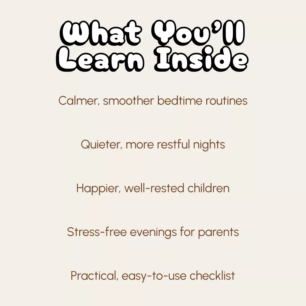 Silent Nights: The Ultimate Parent’s Checklist to Tame a Noisy House | How to Quiet a Noisy Nighttime House with Kids | Peaceful Family Sleep Routine Printable