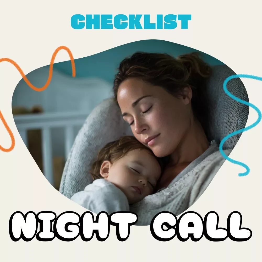 Your Parent’s Night Call Checklist | Printable Digital Download for Calm Nighttime Parenting | Gentle Sleep Support & How to Respond to Child Calling You at Night Guide