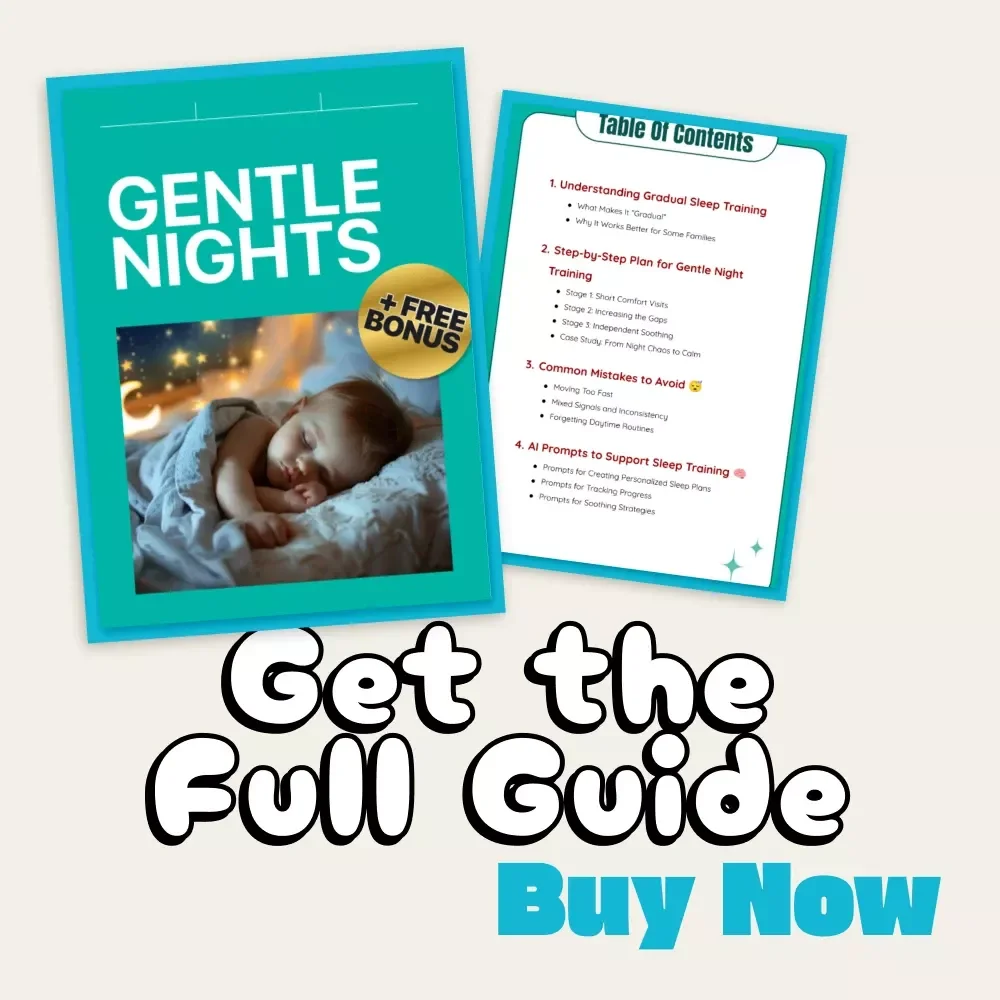 Gentle Nights | Gradual Sleep Training Guide for Parents | Gentle Nighttime Routine eBook | Baby & Toddler Sleep Support Digital Download