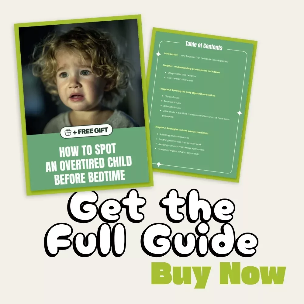 How to Spot an Overtired Child Before Bedtime | Printable Parenting Guide | Digital Download on How to Know if Child is Overtired at Bedtime | Gentle Sleep Strategies for Parents