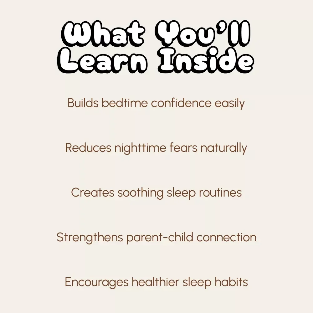 From Nightlight to Sweet Dreams Checklist for Parents and Kids | Printable Sleep Guide | Bedtime Routine eBook | Gentle Sleep Training Digital Download