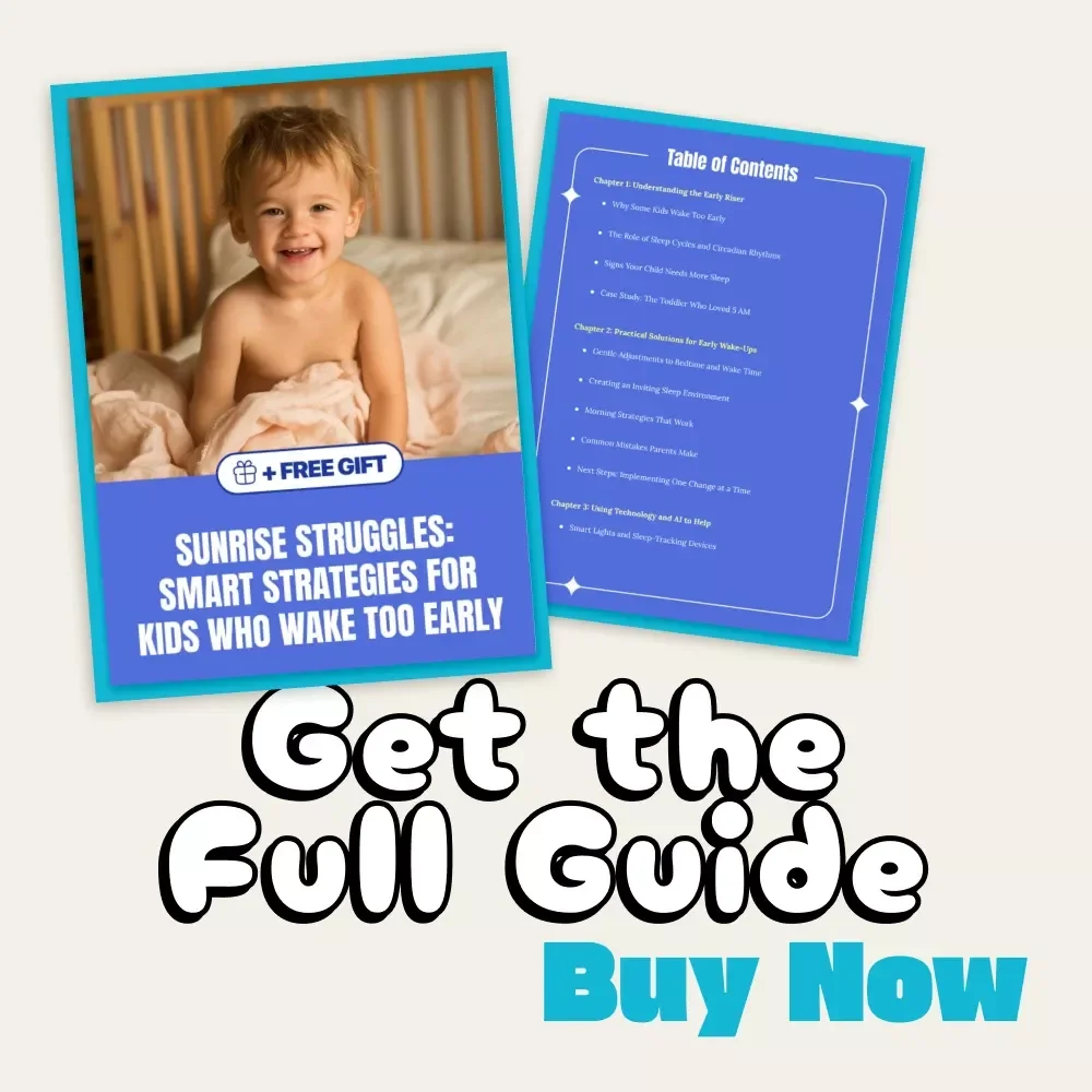 Sunrise Struggles: Smart Strategies for Kids Who Wake Too Early | Gentle Parenting Guide for Early Risers | Digital Download eBook for Tired Parents | what to do when kids wake up early