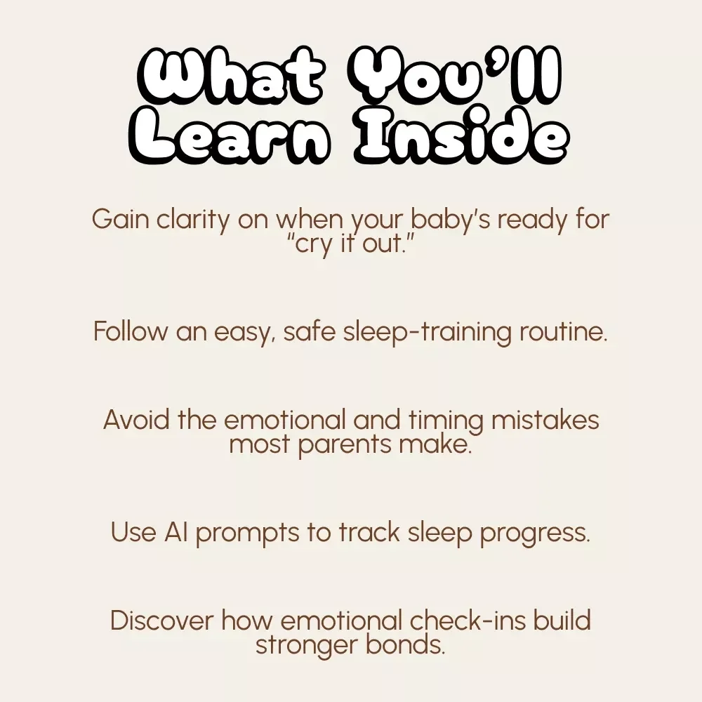 When Tears Teach: Knowing When It’s Safe to Let Baby Cry | Gentle Sleep Training Guide for Parents | Learn when to let baby cry it out safely | Digital Download Parenting Resource