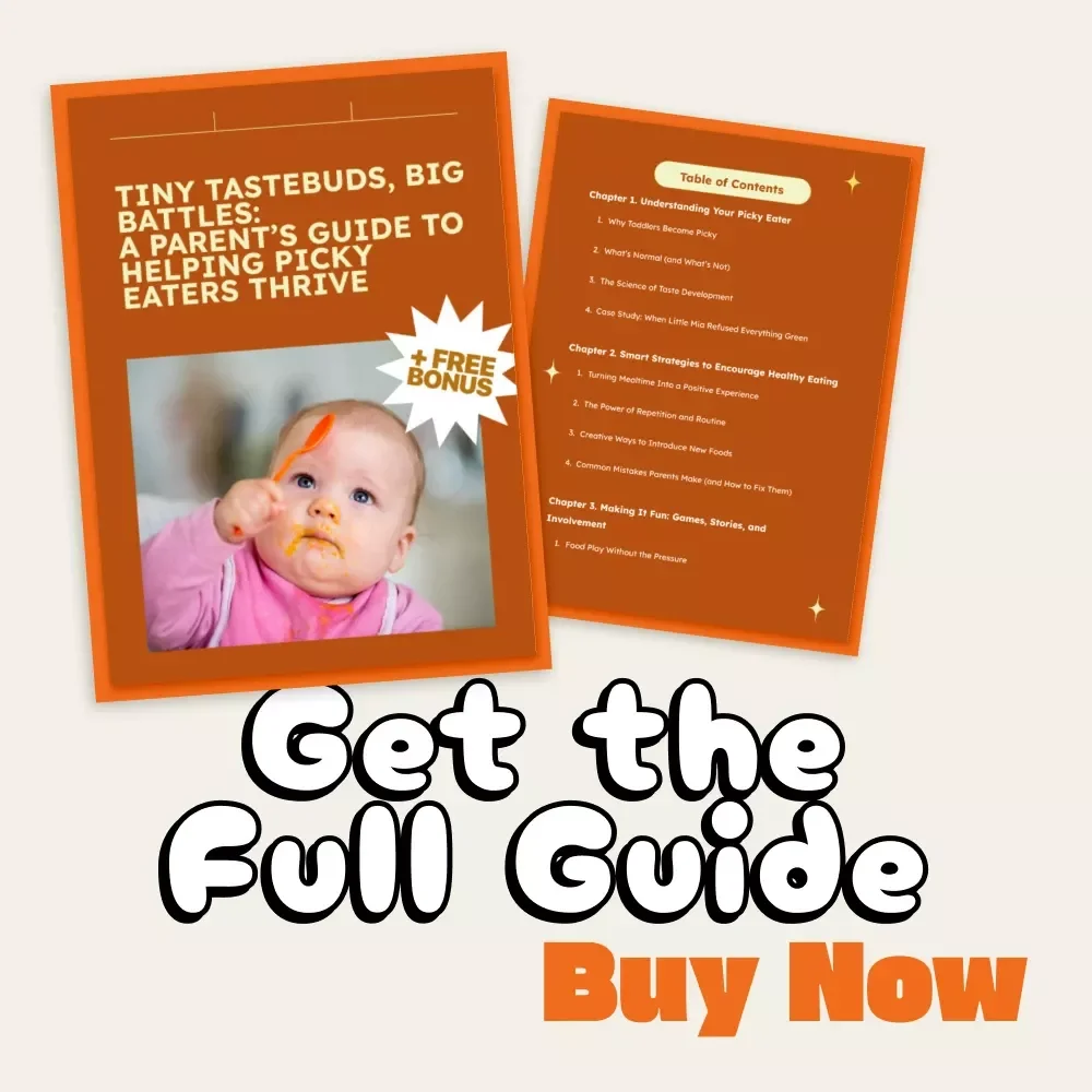 Tiny Tastebuds, Big Battles: A Parent’s Guide to Helping Picky Eaters Thrive | Printable Digital Download | Parenting eBook, Toddler Feeding Guide, Healthy Eating Tips for Kids