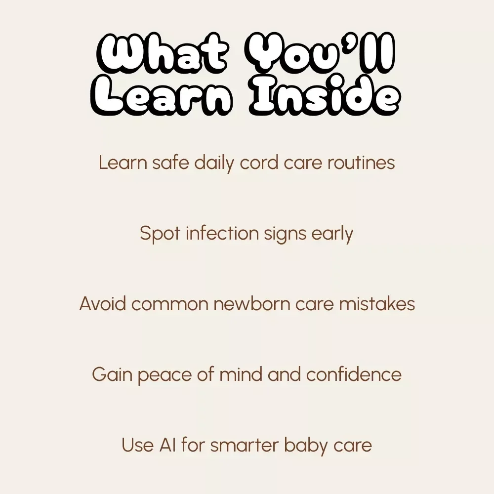 Caring for Your Baby’s Umbilical Cord: A Parent’s Gentle Guide to a Healthy Start | Newborn Umbilical Cord Care eBook | Digital Download Parenting Guide for First-Time Moms & Dads | Baby Hygiene & Healing Tips PDF