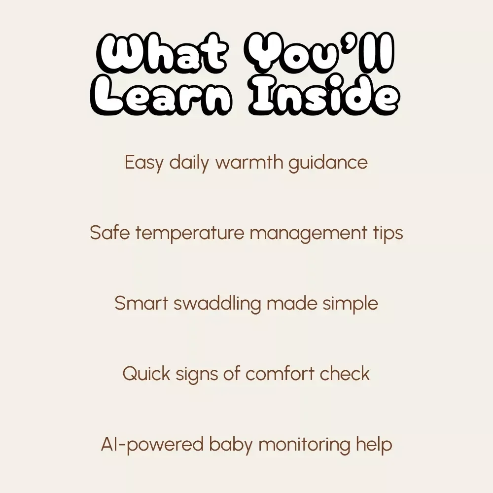 Newborn Warmth Checklist | Digital Download | Printable Baby Care Guide for New Parents | How to Keep Newborn Warm Without Overheating | Safe Sleep & Room Temperature Tips