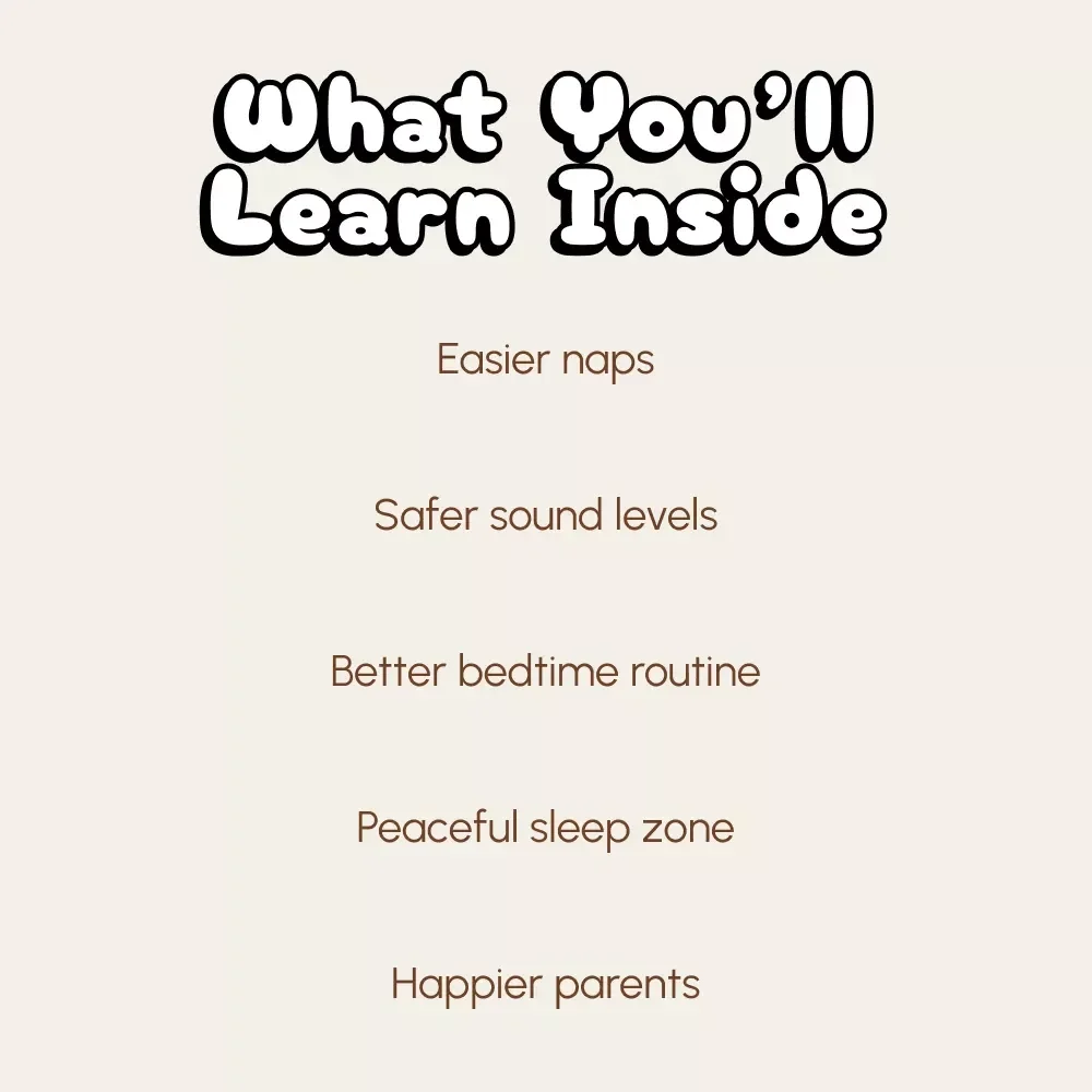 The Ultimate Baby Sleep Hack: White Noise Checklist | How to Use White Noise for Baby Sleep | Digital Download for New Parents & Sleep-Deprived Moms
