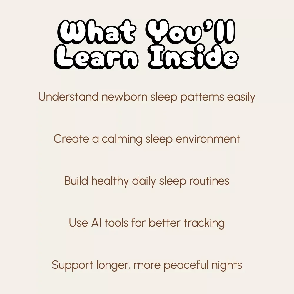 Understanding Baby’s Short Sleep Stretches and How to Help | Newborn Sleep Guide | Gentle Sleep Training | Digital Download eBook for New Parents