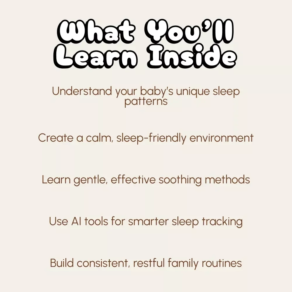Helping Your Newborn Sleep Again | Baby Sleep Guide | Newborn Sleep eBook | Gentle Baby Soothing Techniques | AI Sleep Tracking Tips | Digital Download