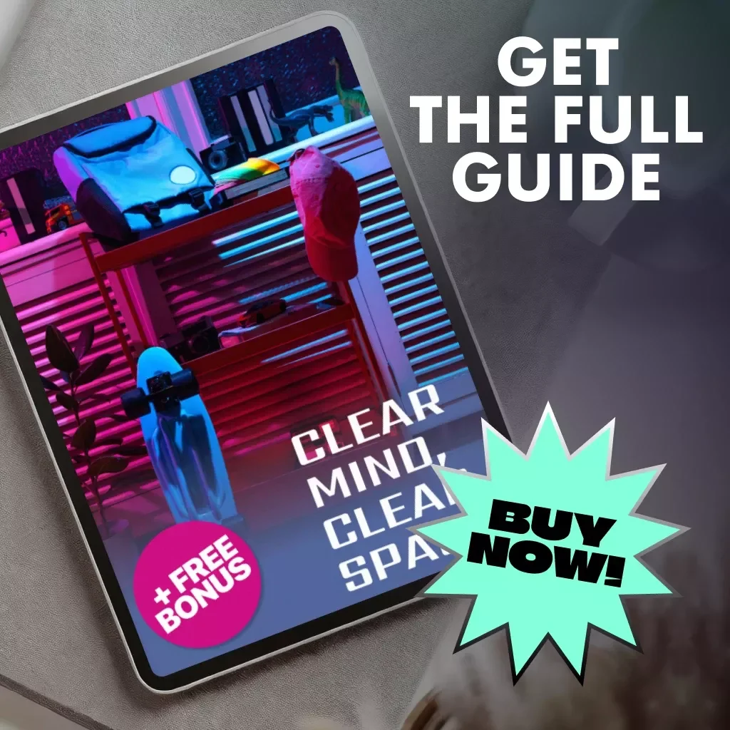 Clear Mind, Clear Space | Digital Guide on How to Use AI to Declutter Your Space | Minimalist Home & Productivity eBook for Calm and Focus