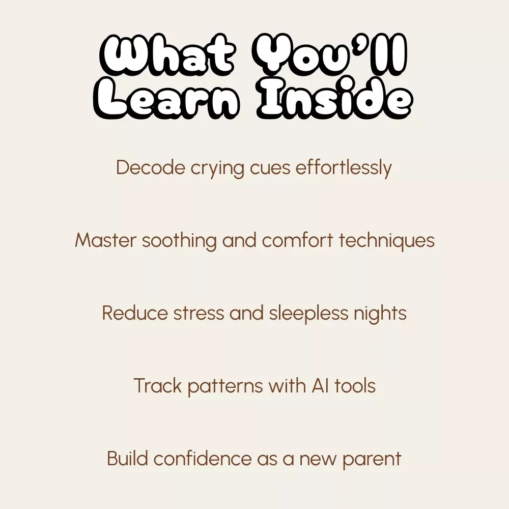 Why Your Newborn Cries and How to Soothe Them | Gentle Parenting Ebook for New Moms | Digital Download Guide for Baby Sleep, Colic & Comfort | KEYWORDS
