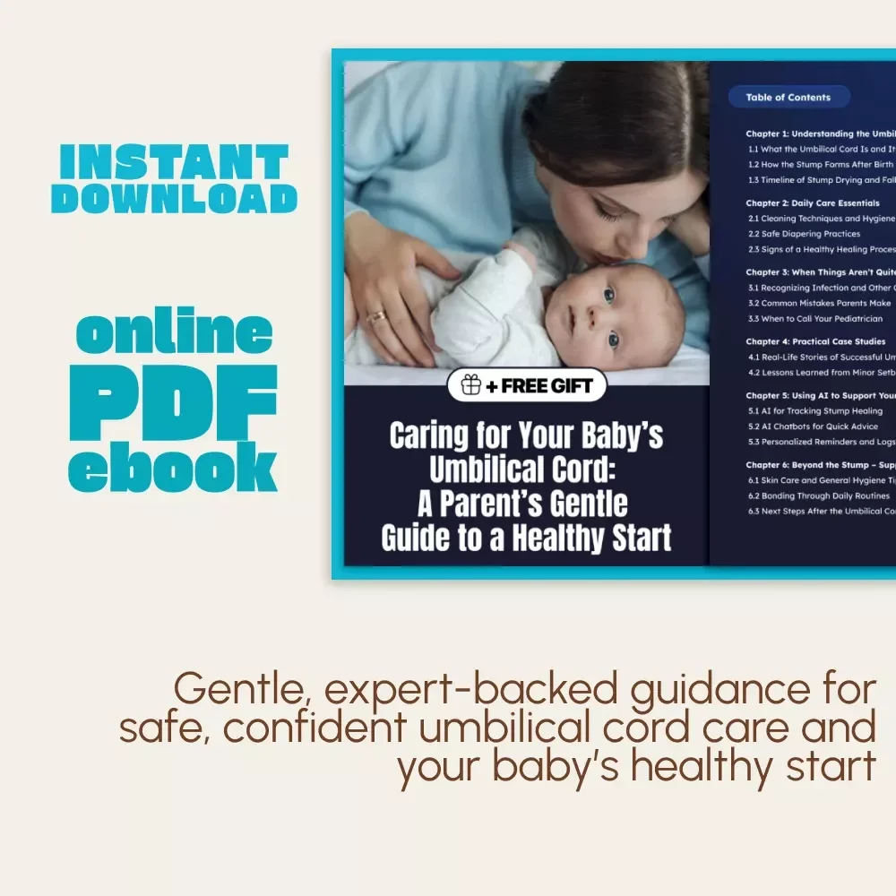 Caring for Your Baby’s Umbilical Cord: A Parent’s Gentle Guide to a Healthy Start | Newborn Umbilical Cord Care eBook | Digital Download Parenting Guide for First-Time Moms & Dads | Baby Hygiene & Healing Tips PDF