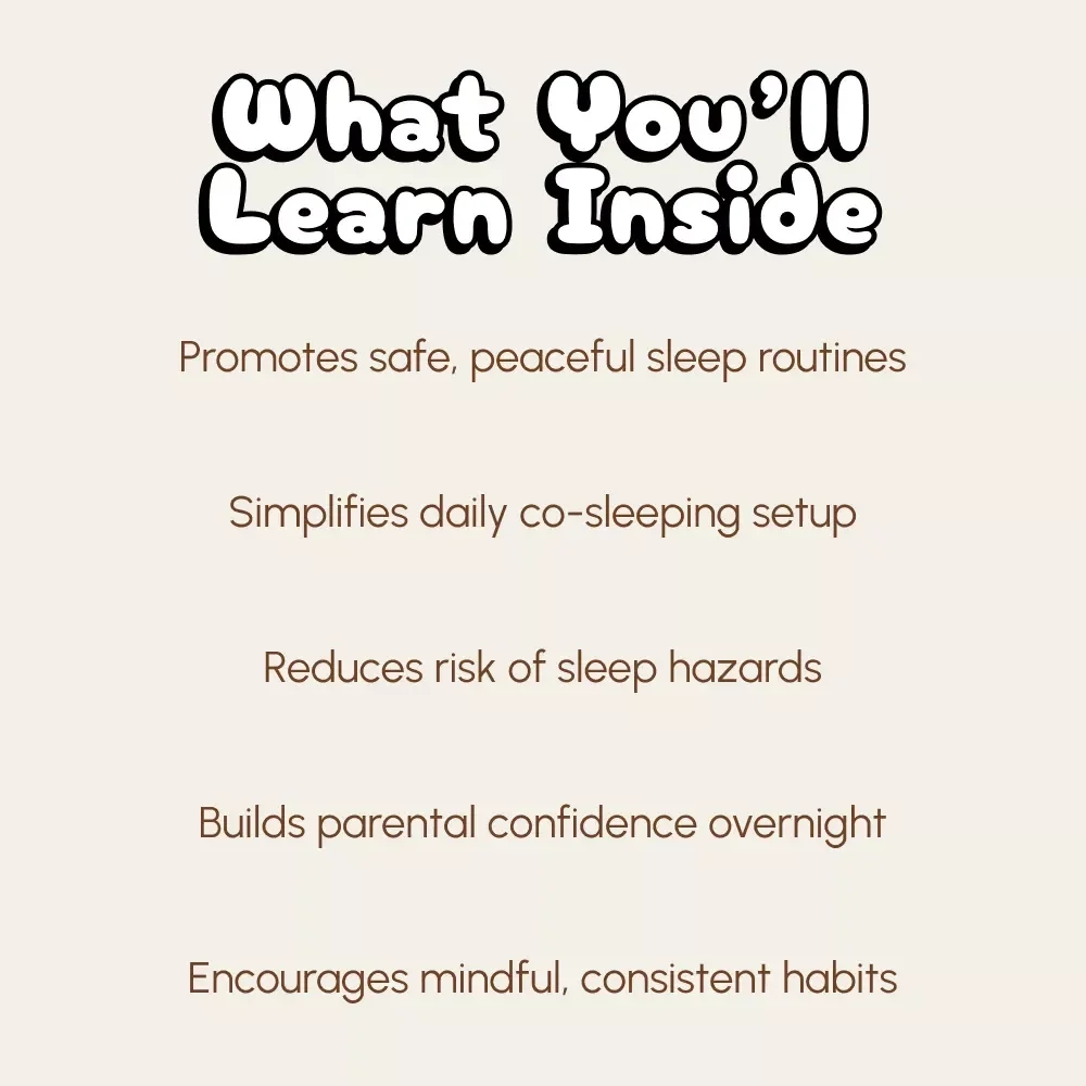 Sweet Dreams, Safe Nights: The Co-Sleeping Safety Checklist | Printable Guide for New Parents | Tips for Safe Co-Sleeping