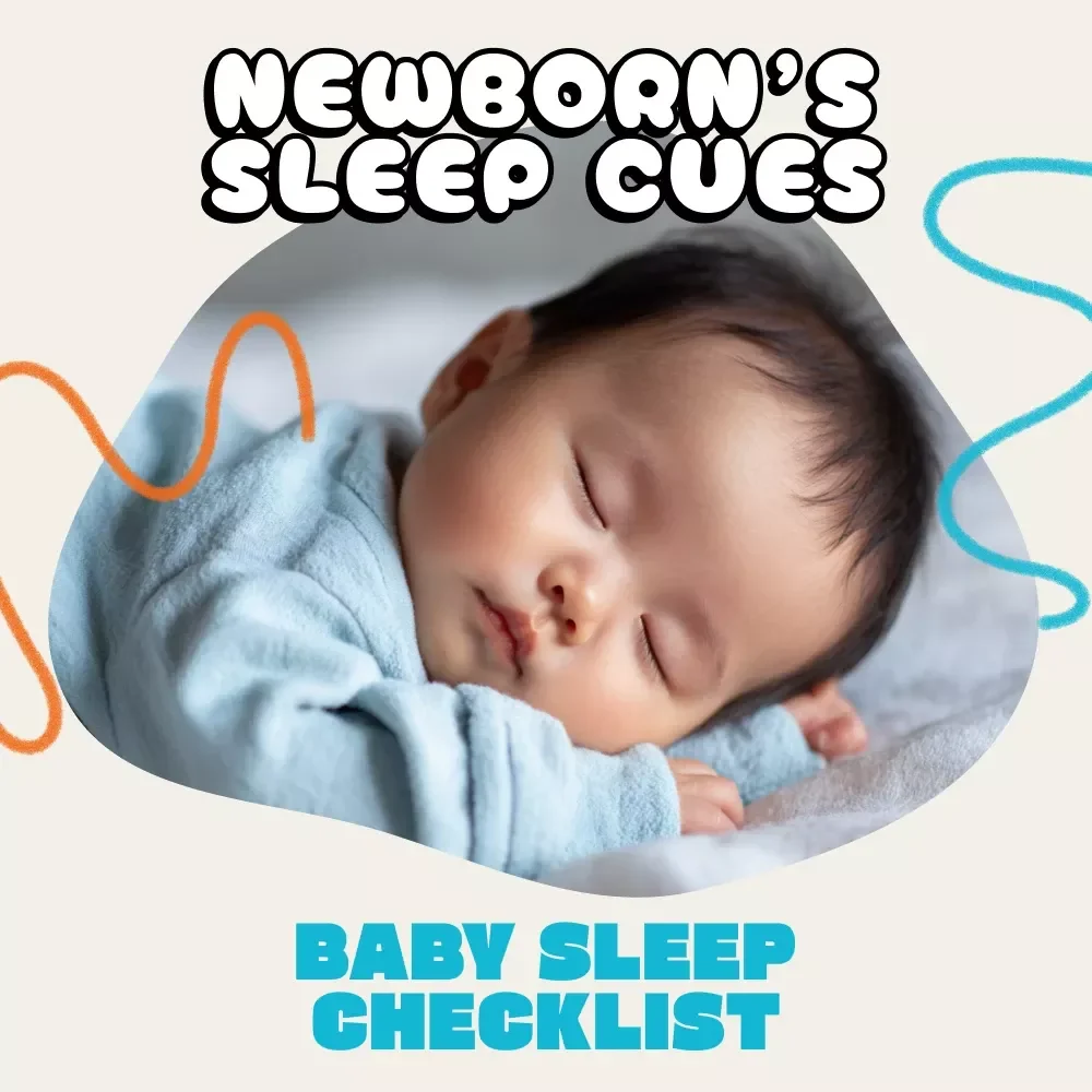 Reading Your Newborn’s Sleep Cues – Printable Baby Sleep Checklist | Digital Download | How to Read Newborn Sleep Cues Guide for New Parents