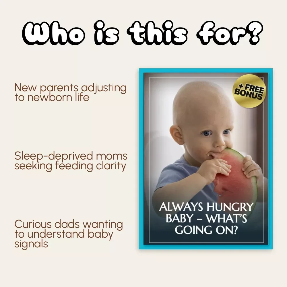 Always Hungry Baby – What’s Going On? | Newborn Feeding Guide for Parents | Digital Download | Understand Why Is Newborn Always Hungry & Learn Baby Hunger Cues