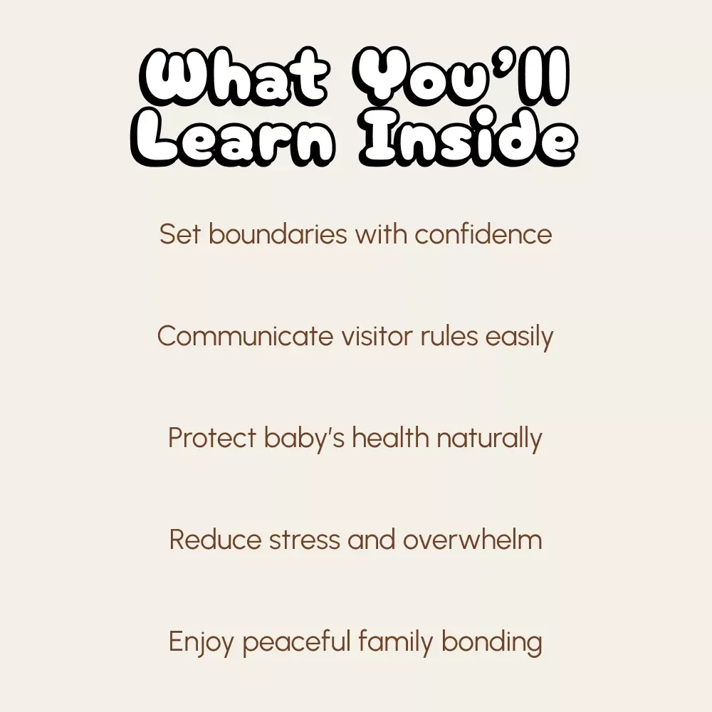 Newborn & You: The “Visitors Management” Checklist for the First Days | Printable Postpartum Boundaries Guide | Digital Download for New Moms, Birth Recovery Support, Baby Visitor Rules, Self-Care Planning