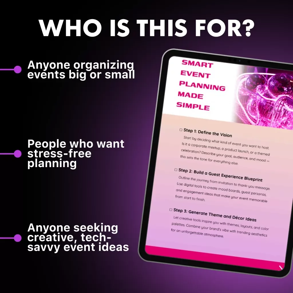 Smart Event Planning Made Simple | AI-Powered Event Planning Checklist | How to Use AI to Plan Events Like a Pro