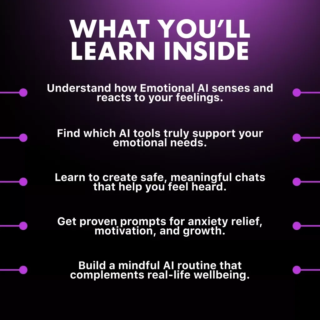 AI Emotional Support | How to Use AI to Get Emotional Support | Digital eBook Guide for Self-Reflection, Calm & Motivation