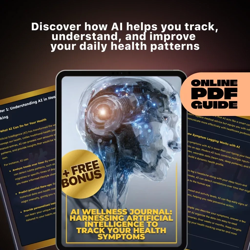 AI Wellness Journal: Harnessing Artificial Intelligence to Track Your Health Symptoms | Digital Guide for How to Use AI to Log Health Symptoms, eBook for Personal Health Tracking, Symptom Logging Planner