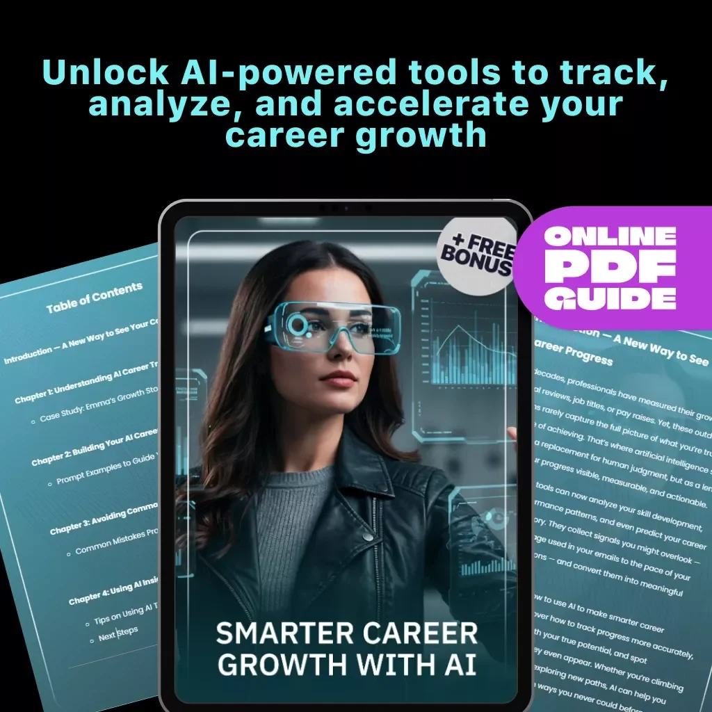 Smarter Career Growth with AI | Digital Guide for Professionals | Learn How to Use AI to Track Career Progress & Build a Smarter Future