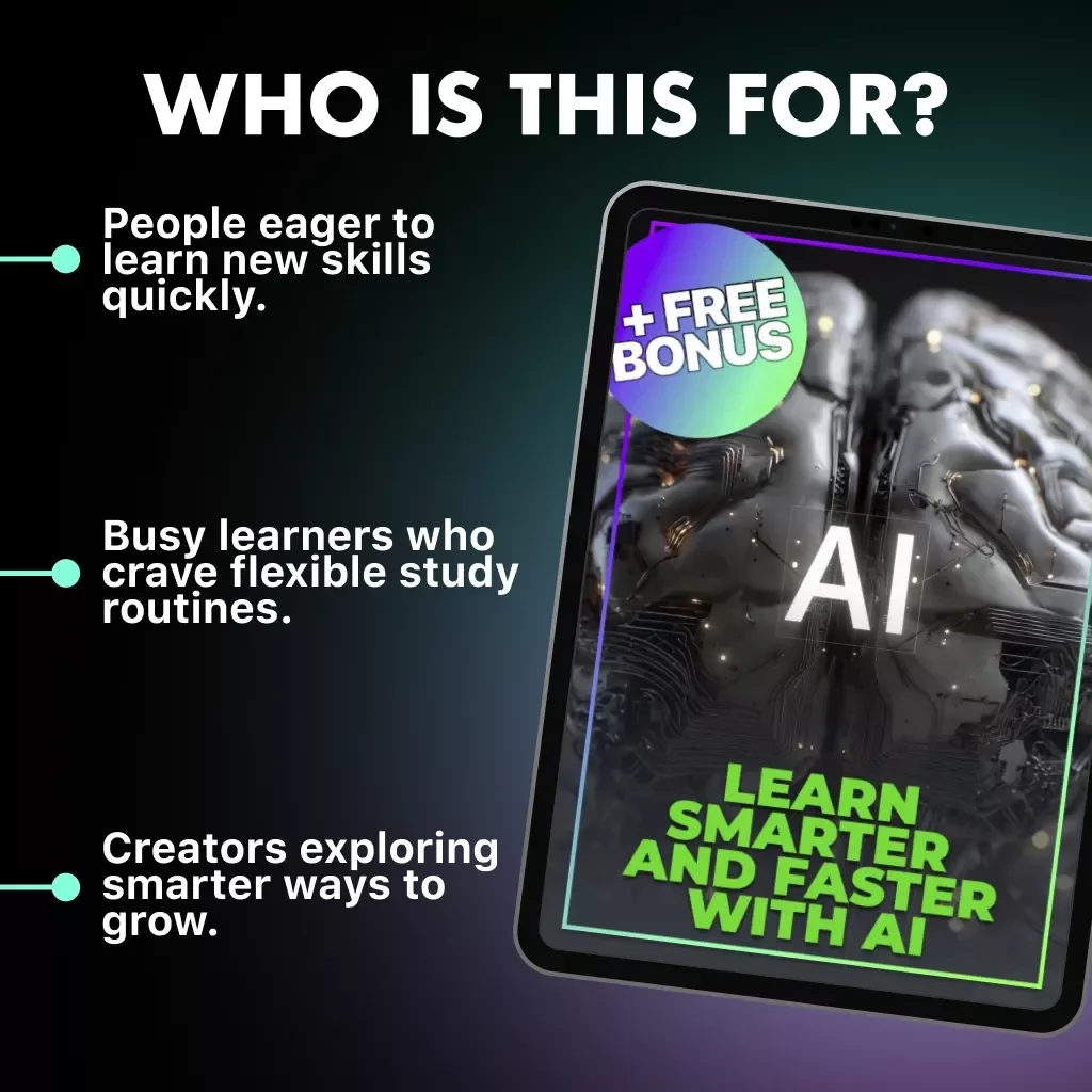 Learn Smarter and Faster with AI | eBook Guide on How to Use AI to Learn New Skills, Build Smarter Study Habits, and Unlock Your Full Potential