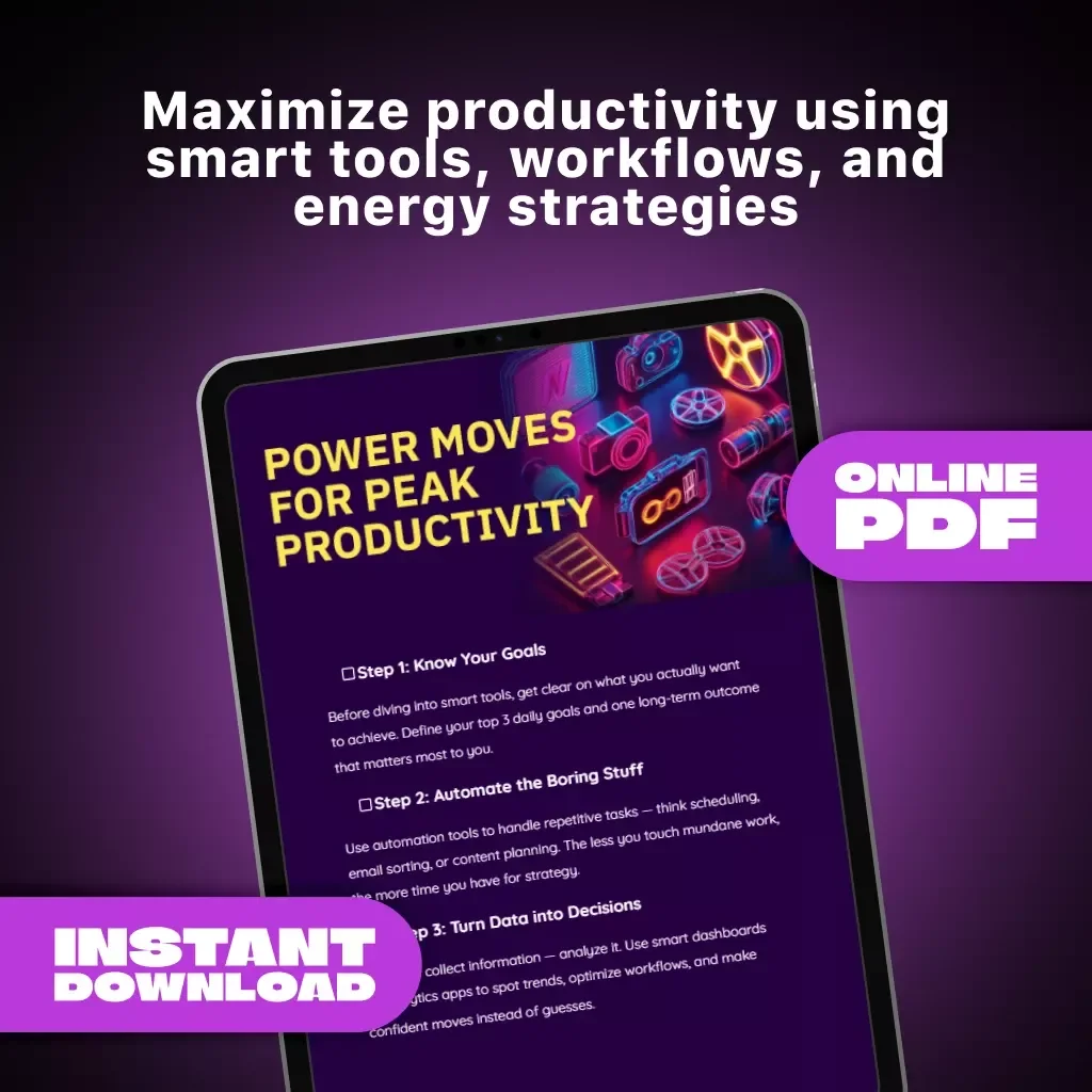 Power Moves for Peak Productivity: Ultimate Checklist on How to Use AI for Productivity