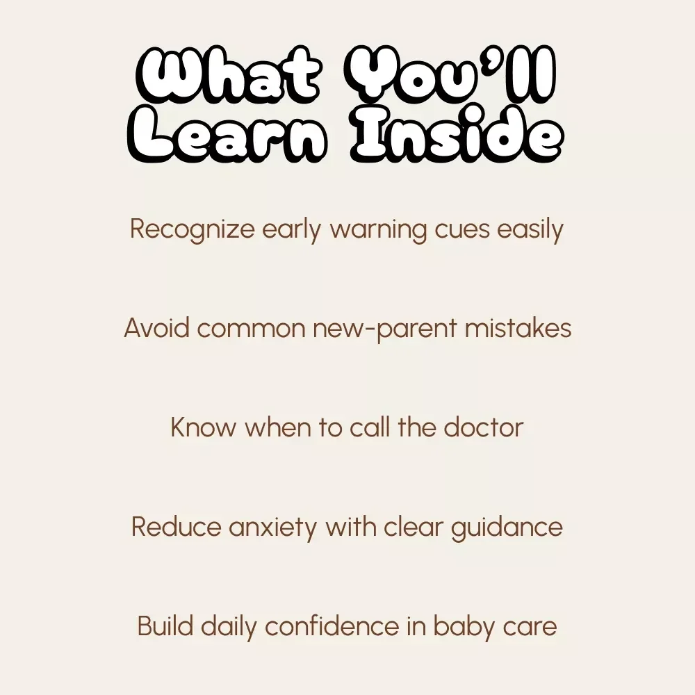 Tiny Signals: How to Spot Illness in Your Newborn | Baby Health Guide for New Parents | Digital Download eBook on Signs of Illness in Newborn | New Parent Must-Have Resource