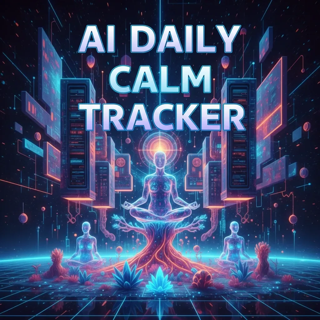 AI Daily Calm Tracker | Printable Digital Checklist for Mindful Living, Self-Care Routine, and Mental Clarity | AI-Powered Daily Wellness Planner