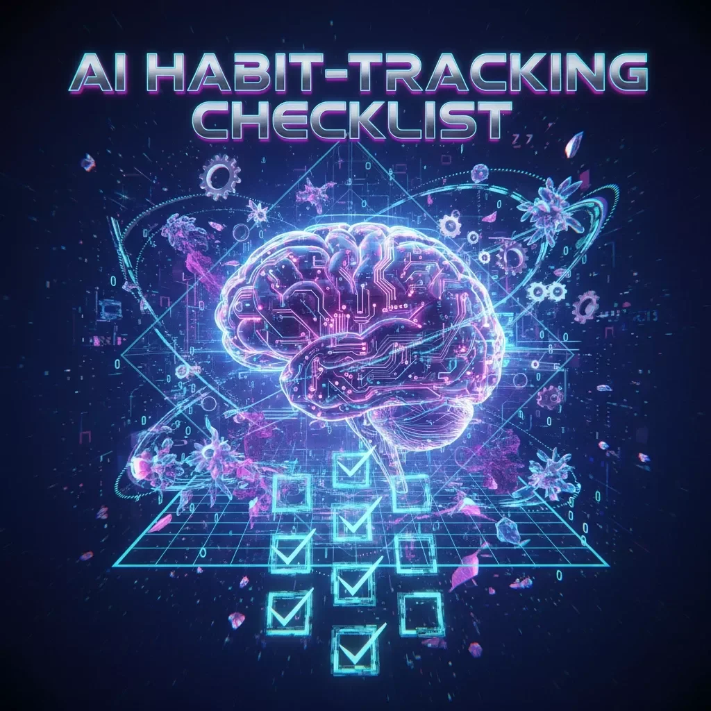 AI Habit-Tracking Checklist | Digital Download Guide for Building Better Routines with AI | Printable eBook for Productivity, Wellness & Self-Improvement