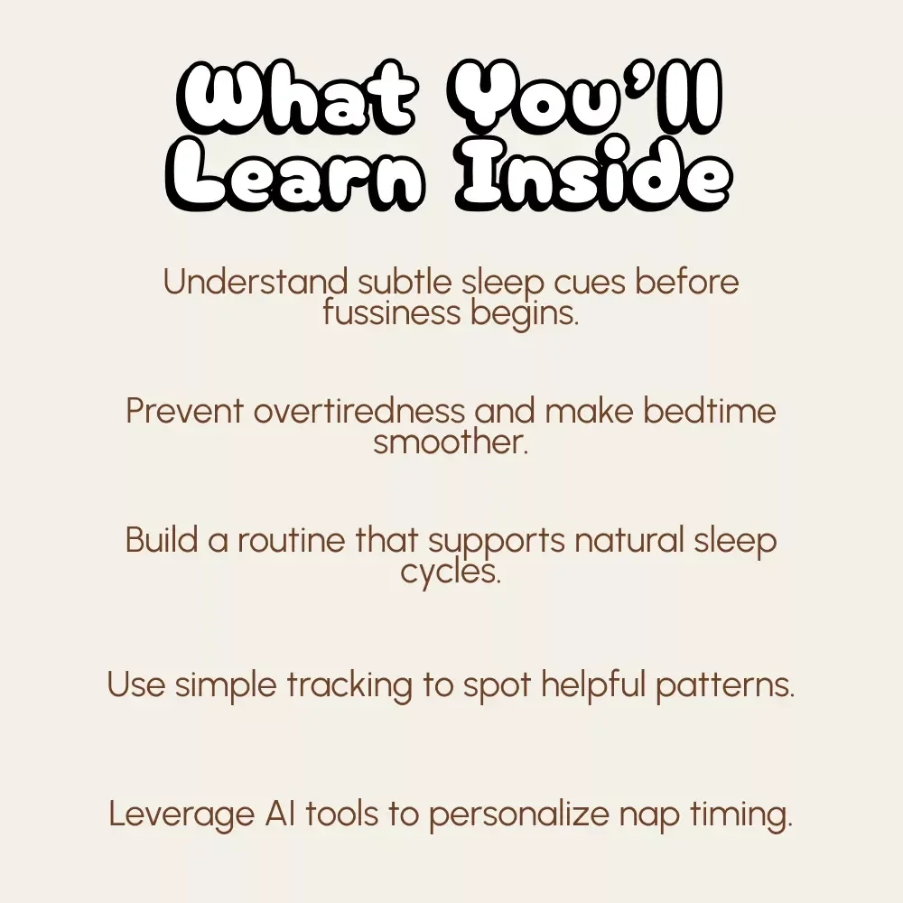 Reading Your Newborn’s Sleep Cues – Printable Baby Sleep Checklist | Digital Download | How to Read Newborn Sleep Cues Guide for New Parents