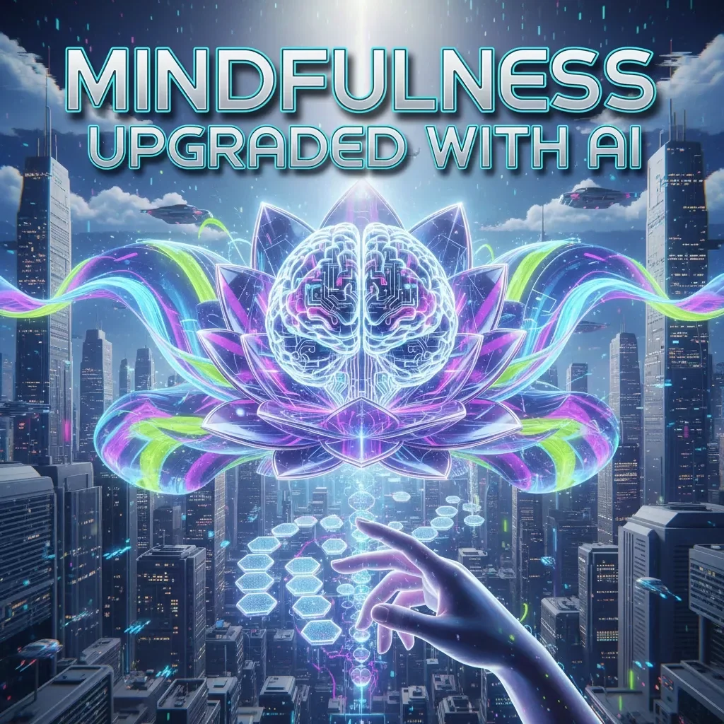 Mindfulness Upgraded with AI | Digital Mindfulness Guide | AI-Assisted Meditation & Focus eBook | Calm Living Checklist for Digital Wellness | Mindful Routine Planner Download