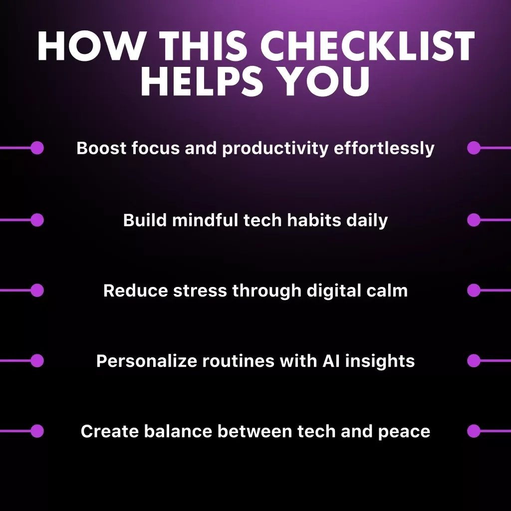 Mindfulness Upgraded with AI | Digital Mindfulness Guide | AI-Assisted Meditation & Focus eBook | Calm Living Checklist for Digital Wellness | Mindful Routine Planner Download