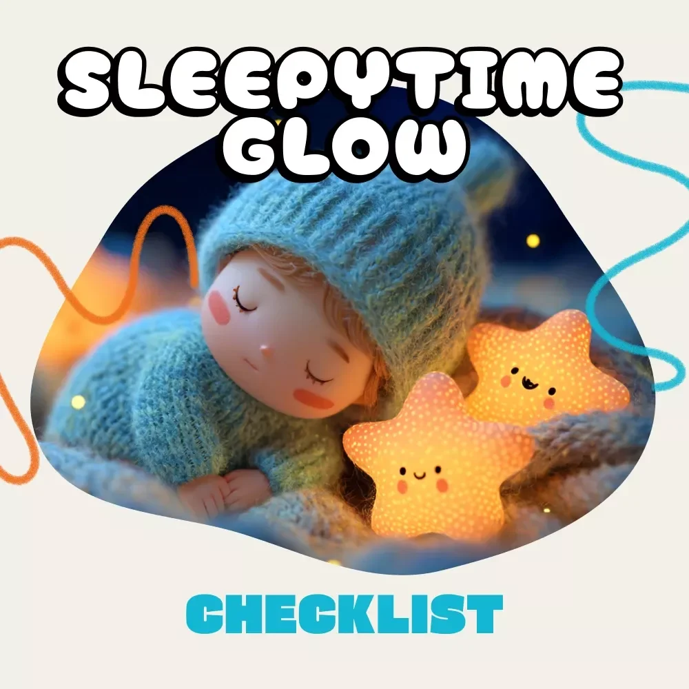 Sleepytime Glow: The Ultimate Newborn Light-Dimming Checklist | Gentle Bedtime Routine | Digital Download for How to Dim Lights for Better Newborn Sleep