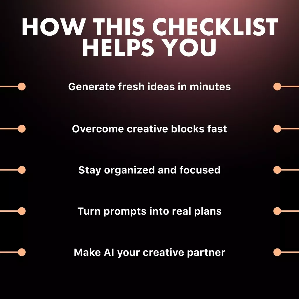 Using AI to Brainstorm Ideas Faster | Printable Productivity Checklist | Digital Download Guide for Creative Thinking & Idea Generation