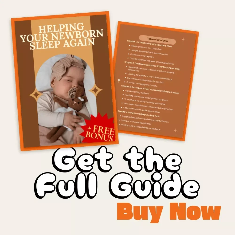 Helping Your Newborn Sleep Again | Baby Sleep Guide | Newborn Sleep eBook | Gentle Baby Soothing Techniques | AI Sleep Tracking Tips | Digital Download