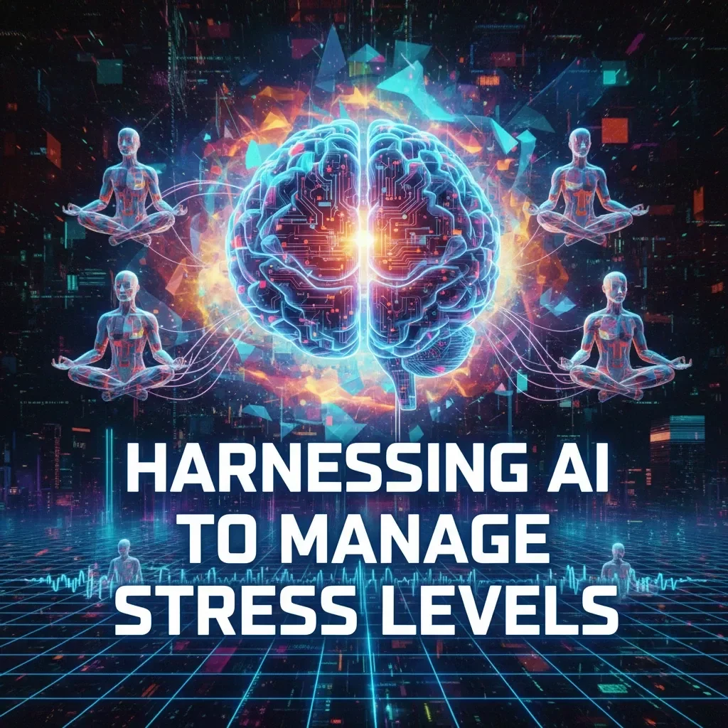 Harnessing AI to Manage Stress Levels | Digital Wellness eBook, AI Self-Help Guide, Mental Health & Productivity Workbook for Stress Relief
