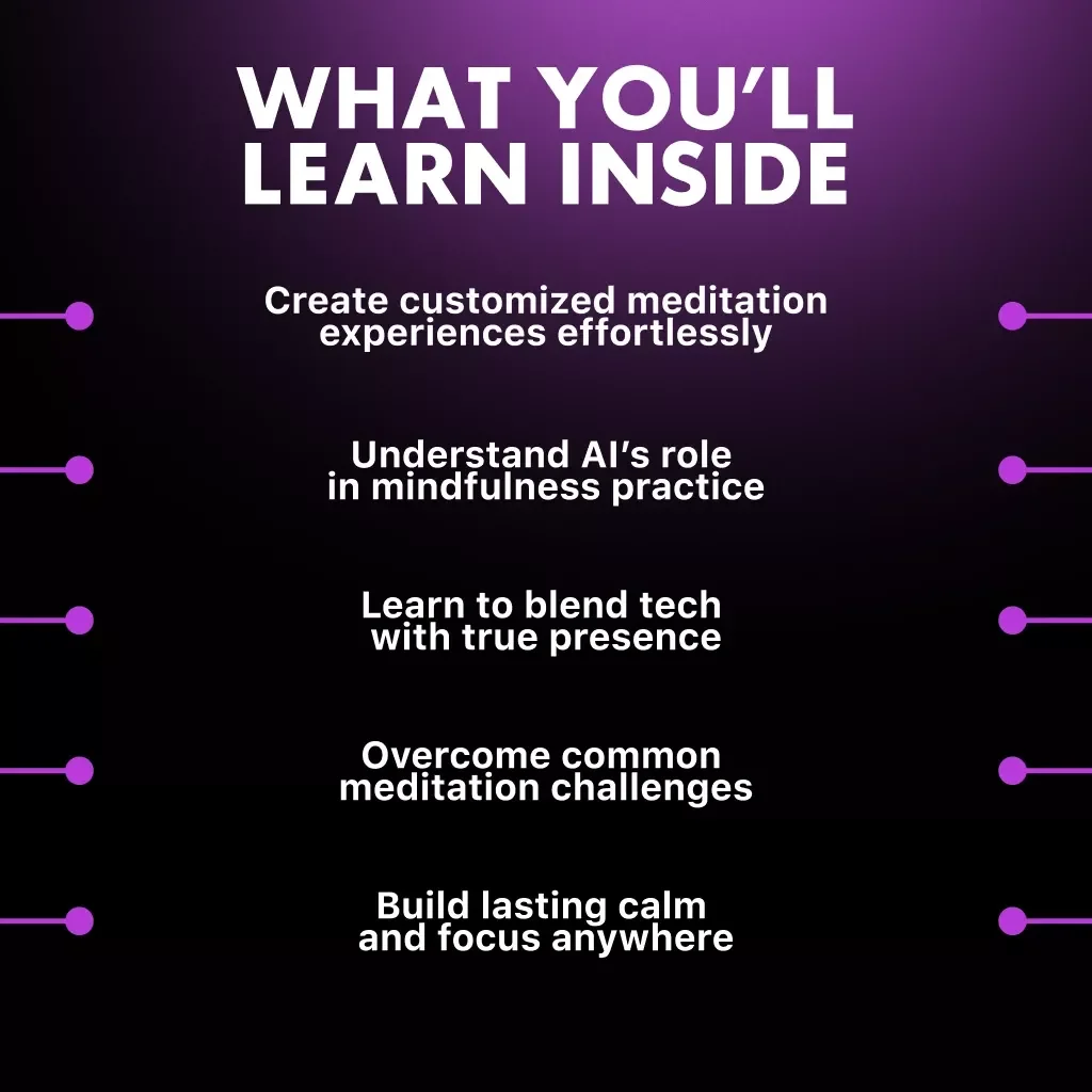 Crafting AI-Guided Meditation for Calm and Clarity | How to Create AI Guided Meditation eBook | Digital Download for Mindfulness & Wellness Creators