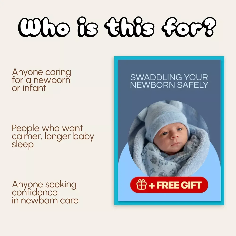 Swaddling Your Newborn Safely | Complete Digital Guide for Parents | Step-by-Step Instructions on How to Swaddle a Newborn Safely | Baby Sleep & Comfort Techniques eBook
