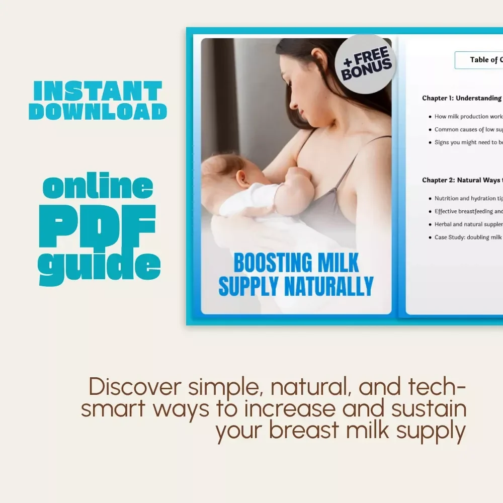 Boosting Milk Supply Naturally | How to Boost Milk Supply Naturally | Digital Breastfeeding Guide for New Moms