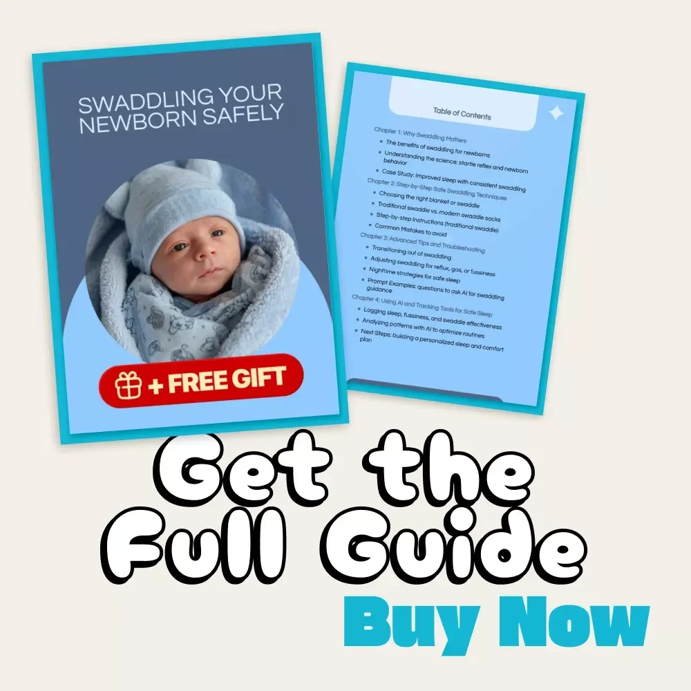 Swaddling Your Newborn Safely | Complete Digital Guide for Parents | Step-by-Step Instructions on How to Swaddle a Newborn Safely | Baby Sleep & Comfort Techniques eBook