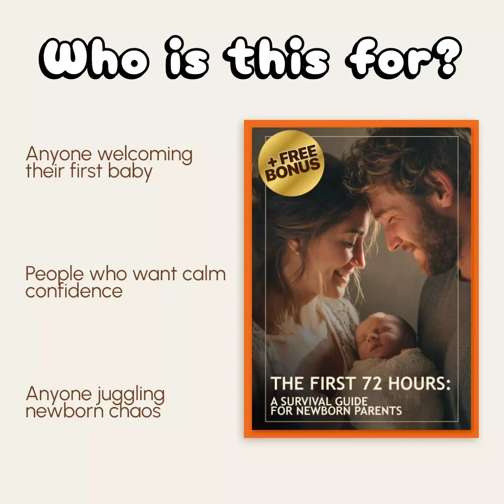 The First 72 Hours: A Survival Guide for Newborn Parents | Digital New Parent eBook | How to Survive the First 72 Hours with a Newborn | Printable Guide for Moms & Dads