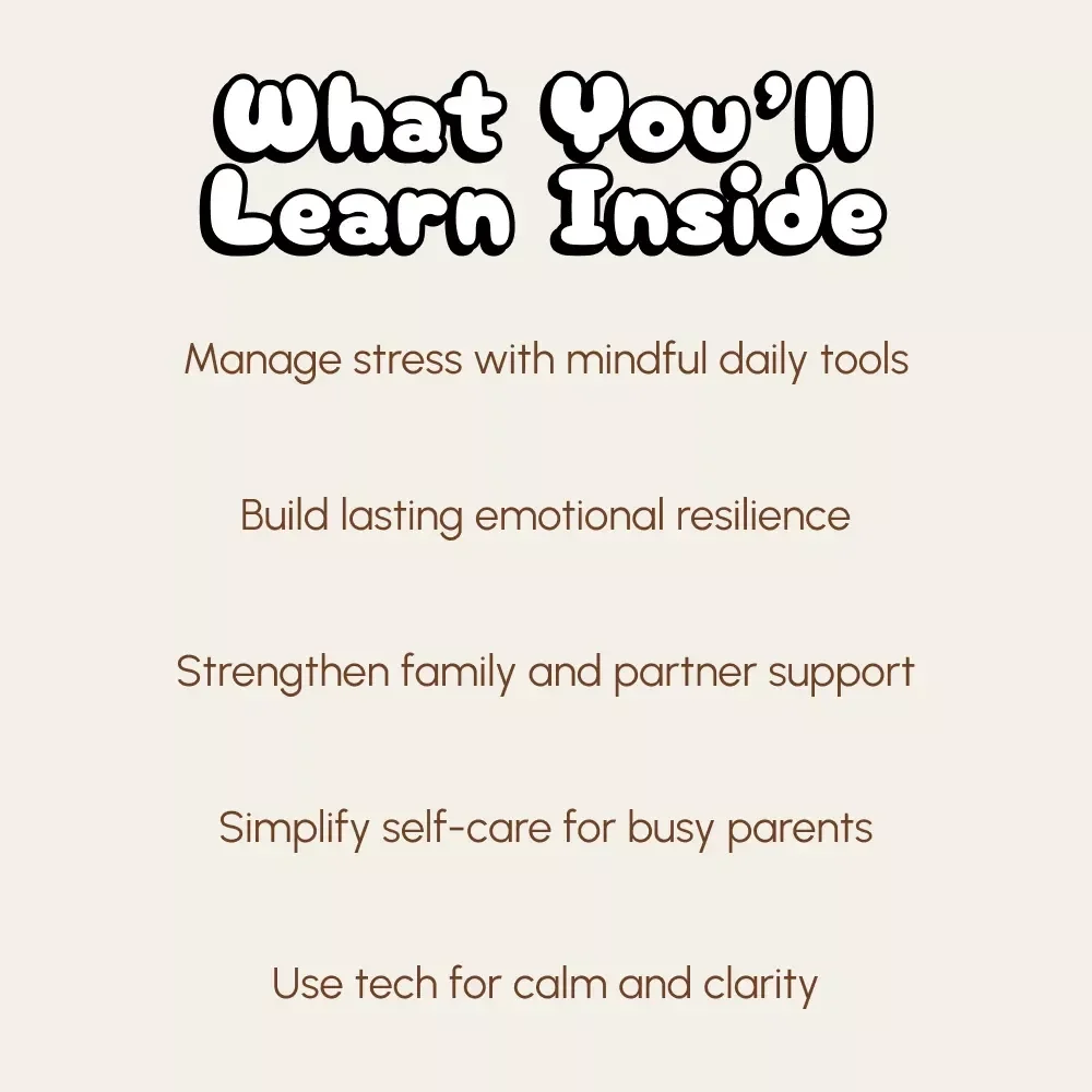 Breathe, Baby, Breathe: A Modern Parent’s Guide to Managing Stress | Digital Parenting eBook, Mindfulness Guide, Stress-Relief Checklist for New Moms & Dads | Emotional Wellness Support for Parents