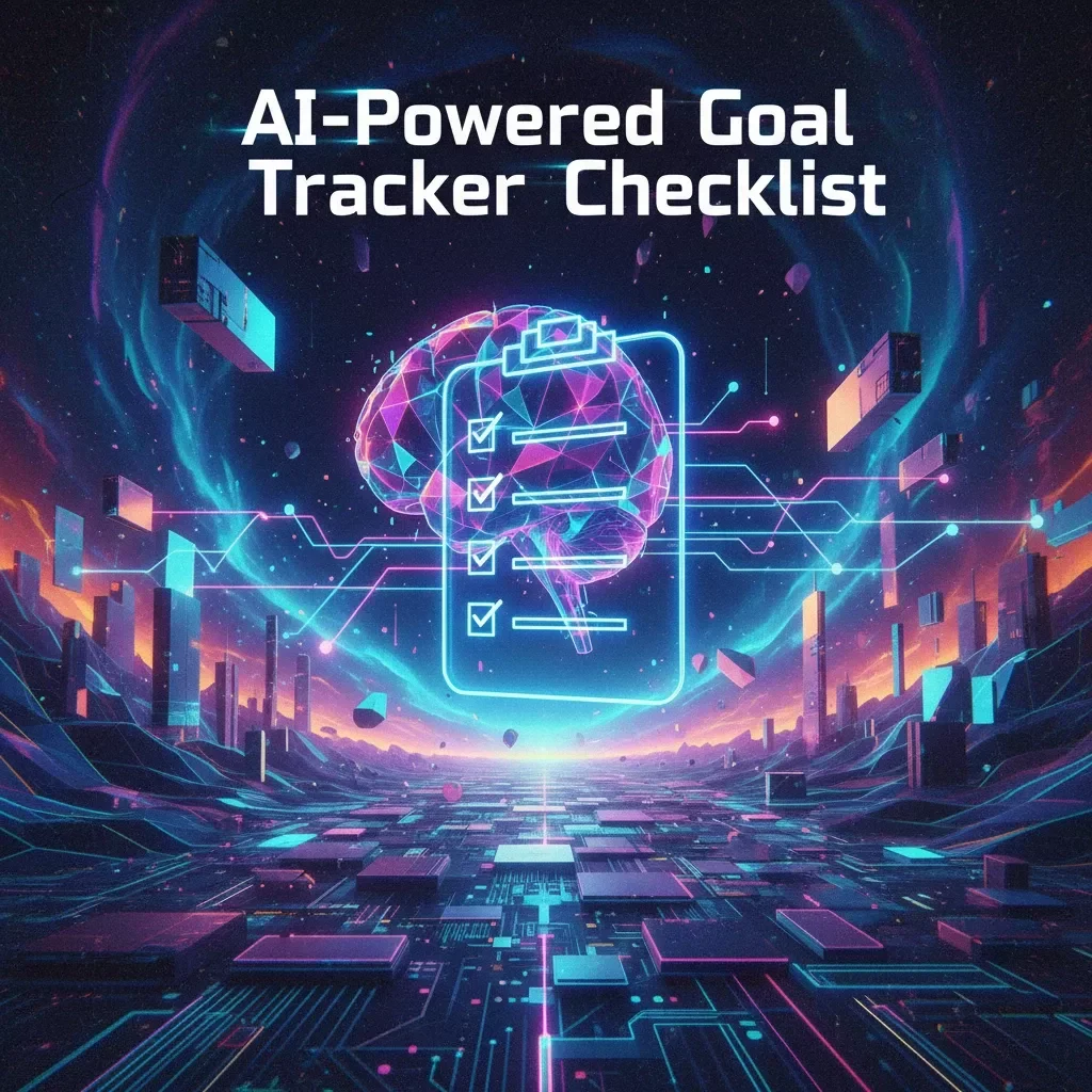 AI-Powered Goal Tracker Checklist: Level Up Your Personal Progress | Digital Download | AI Productivity Guide | Goal Setting & Habit Tracker Printable